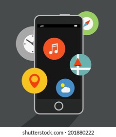 Ilustración de comercio por Internet. Concepto de diseño plano
