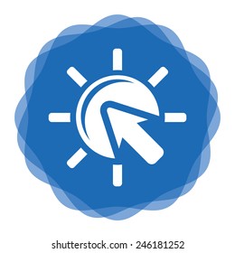 Internet - communication concept, template with arrows sign 