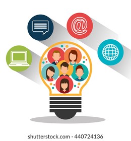 internet communication design, vector illustration eps10 graphic 