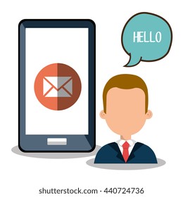 internet communication design, vector illustration eps10 graphic 