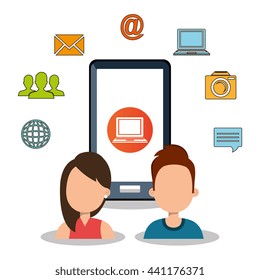 internet communication design, vector illustration eps10 graphic 