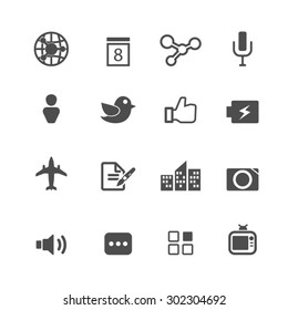 Internet and Communication icons set,Vector