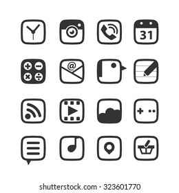 Internet and Communication icons set,Vector