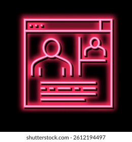 internet communication neon light sign vector. internet communication illustration