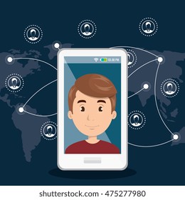 internet communication technology isolated icon vector illustration design