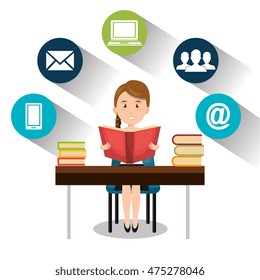 internet communication technology isolated icon vector illustration design