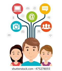 internet communication technology isolated icon vector illustration design