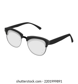 internet computer glasses cartoon. internet computer glasses sign. isolated symbol vector illustration
