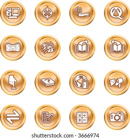 Internet or Computing Icon Set Internet or Computing Icon Set.  No meshes used. Raster version