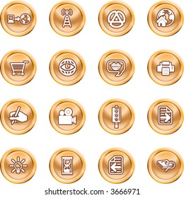 Internet And Computing Media Icons A set of internet and computing media icons. Raster version