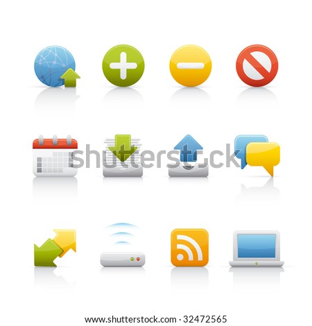 Internet and Comunications Icon Set