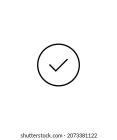 Concepto de Internet. Icono editable de alta calidad para aplicaciones móviles, diseño web, sitios web, tiendas en línea, etc Icono de línea de marca de verificación o marca de graduación 

