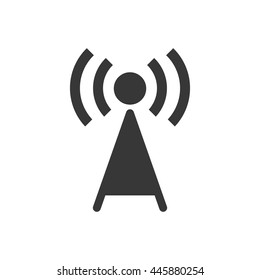 Internet concept represented by antenna icon. isolated and flat illustration 