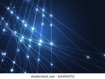 Internet connection, abstract sense of science and technology graphic design.