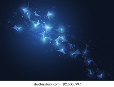 Internet connection, abstract sense of science and technology graphic design.
