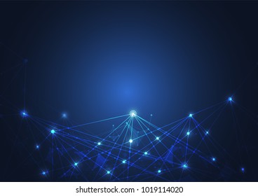 Internet connection, abstract sense of science and technology graphic design.