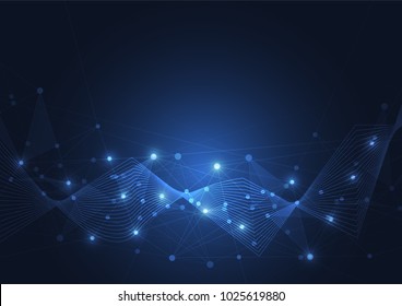 Internet connection, abstract sense of science and technology graphic design.