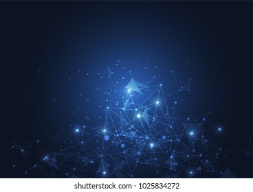 Internet connection, abstract sense of science and technology graphic design.