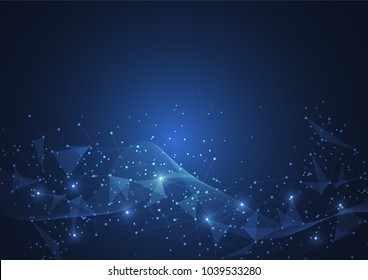 Internet connection, abstract sense of science and technology graphic design.