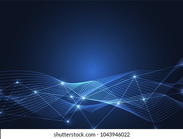 Internet connection, abstract sense of science and technology graphic design.