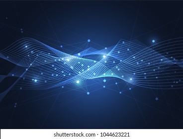 Internet connection, abstract sense of science and technology graphic design.