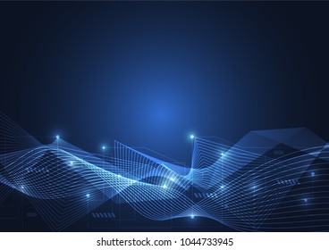 Internet connection, abstract sense of science and technology graphic design.