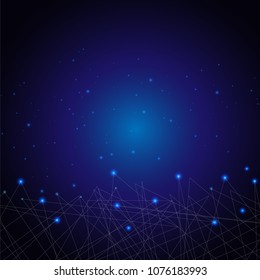 Internet connection, abstract sense of science and technology graphic design.