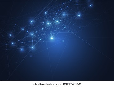 Internet connection, abstract sense of science and technology graphic design.