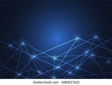 Internet connection, abstract sense of science and technology graphic design.