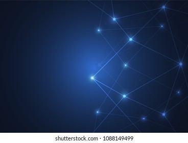 Internet connection, abstract sense of science and technology graphic design.