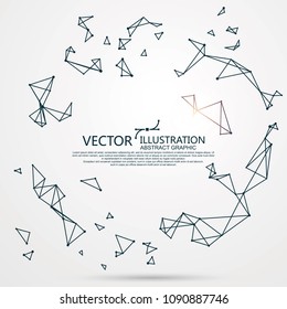 Internet connection, abstract sense of science and technology graphic design.