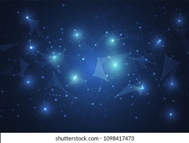 Internet connection, abstract sense of science and technology graphic design.