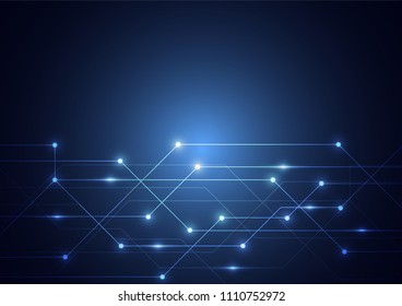 Internet connection, abstract sense of science and technology graphic design.