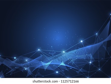 Internet connection, abstract sense of science and technology graphic design.