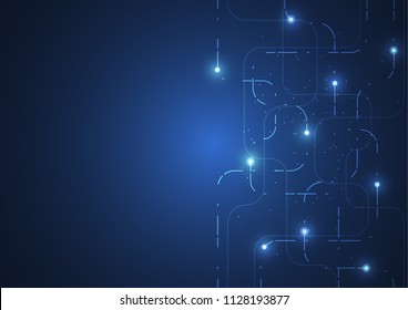 Internet connection, abstract sense of science and technology graphic design.