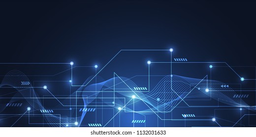 Internet connection, abstract sense of science and technology graphic design background. Vector illustration