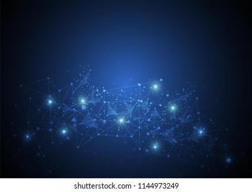Internet connection, abstract sense of science and technology graphic design.