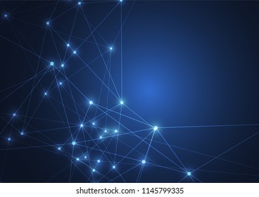 Internet connection, abstract sense of science and technology graphic design.