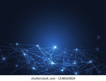 Internet connection, abstract sense of science and technology graphic design.