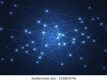 Internet connection, abstract sense of science and technology graphic design.