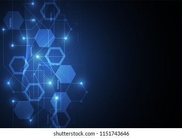 Internet connection, abstract sense of science and technology graphic design.