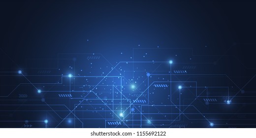 Internet connection, abstract sense of science and technology graphic design background. Vector illustration