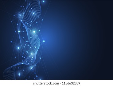 Internet connection, abstract sense of science and technology graphic design.