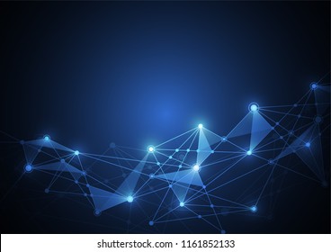 Internet connection, abstract sense of science and technology graphic design.
