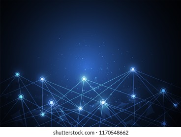 Internet connection, abstract sense of science and technology graphic design.