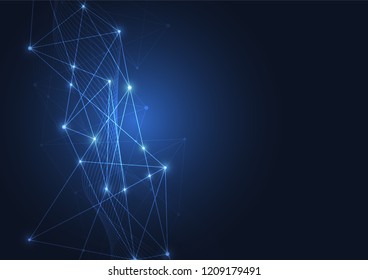 Internet connection, abstract sense of science and technology graphic design.