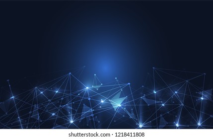 Internet connection, abstract sense of science and technology graphic design.