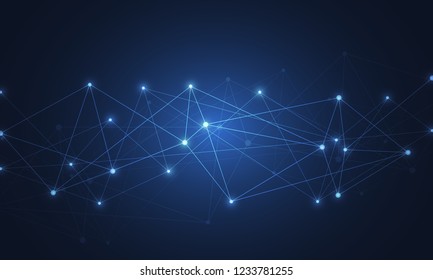 Internet connection, abstract sense of science and technology graphic design.