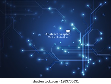 Internet connection, abstract sense of science and technology graphic design.