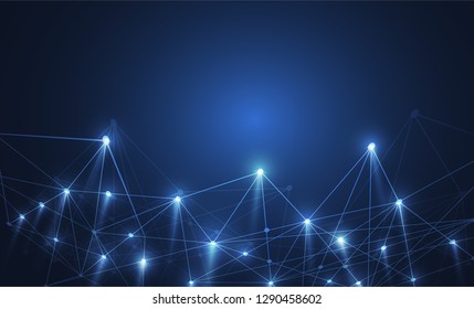 Internet connection, abstract sense of science and technology graphic design.